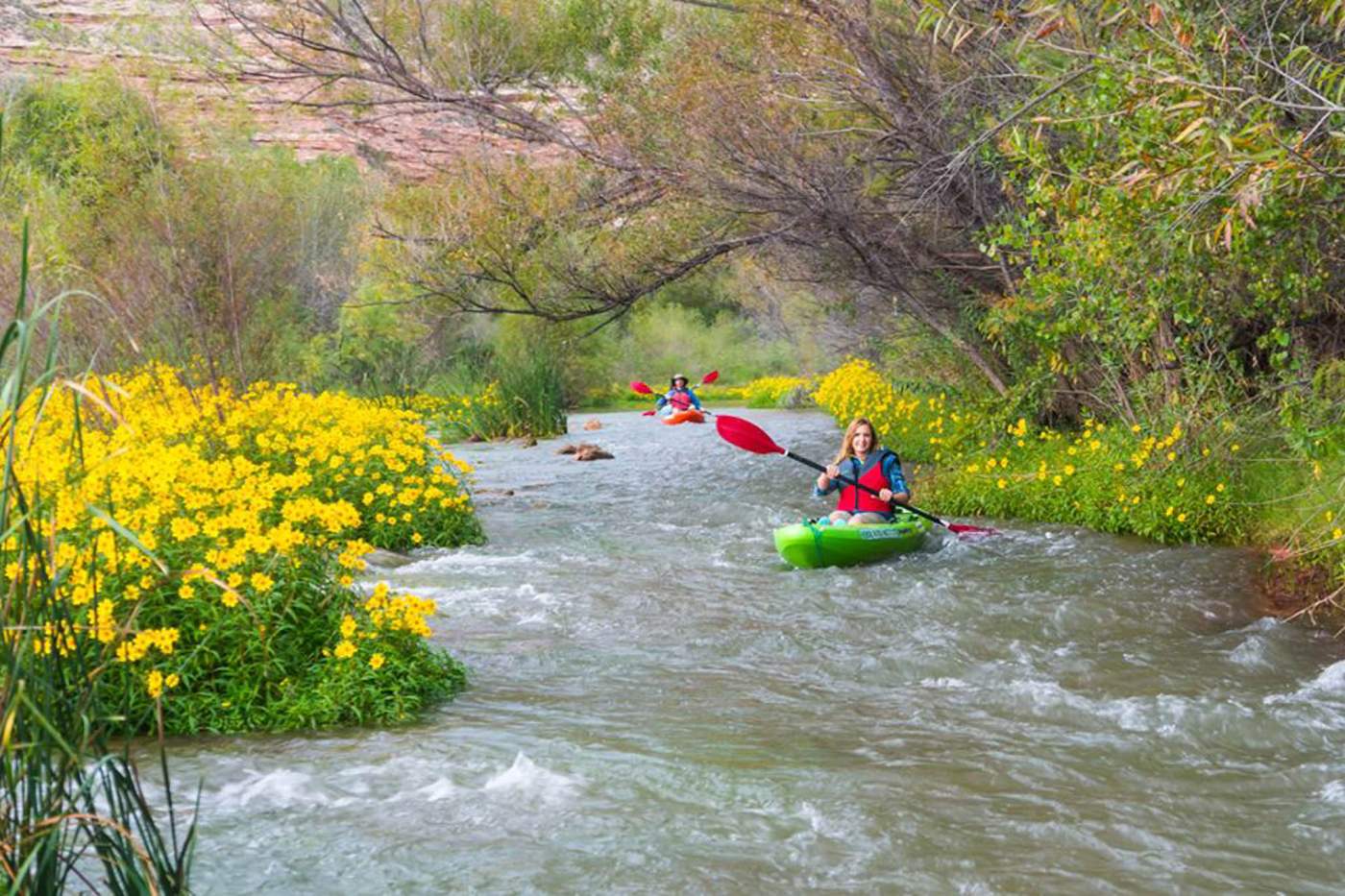 kayakers on verde river