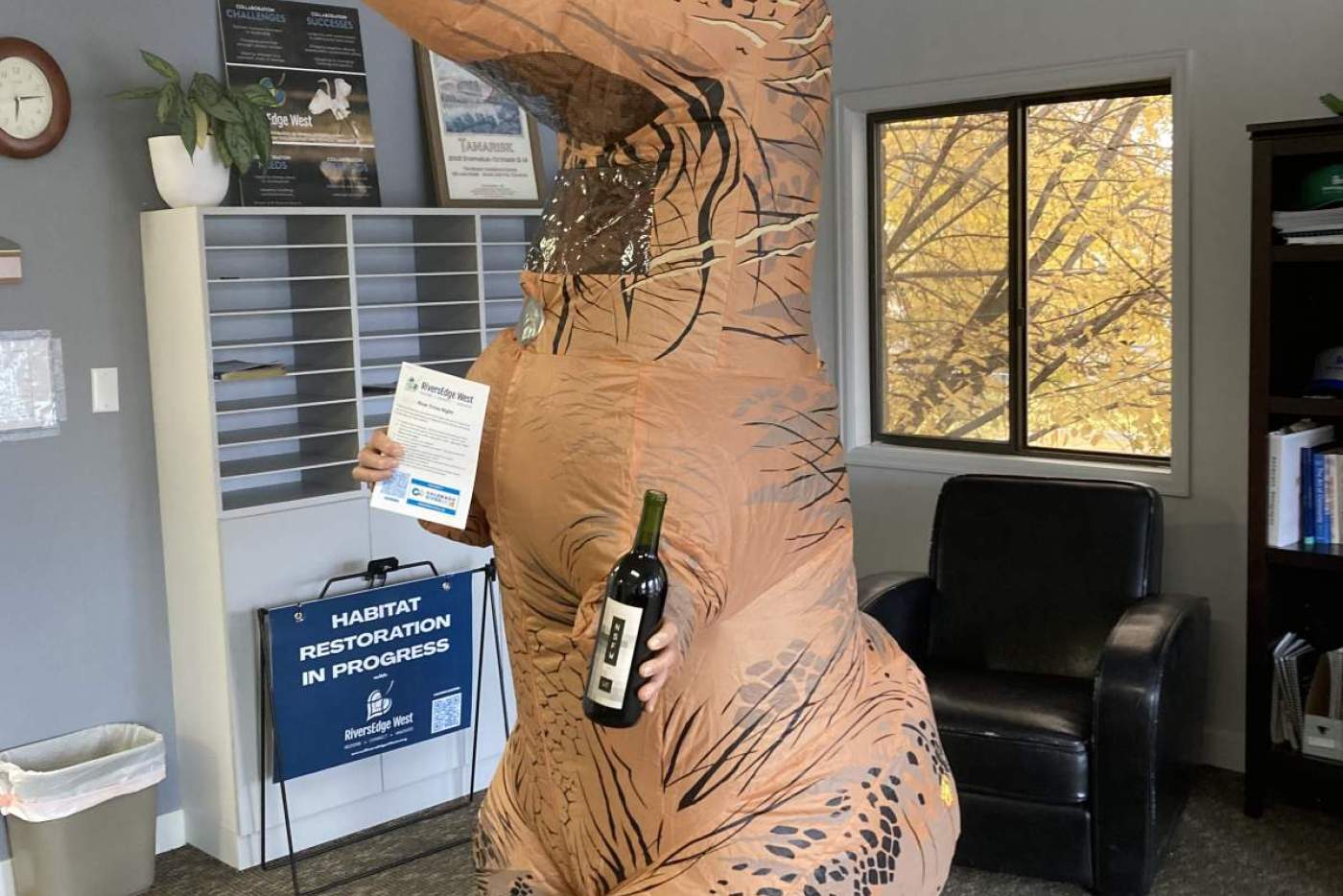 T-rex at the office