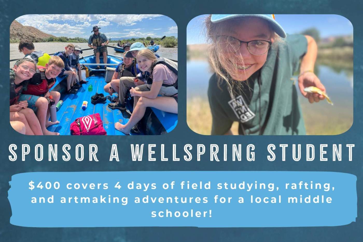 Sponsor a Wellspring student flyer 2026